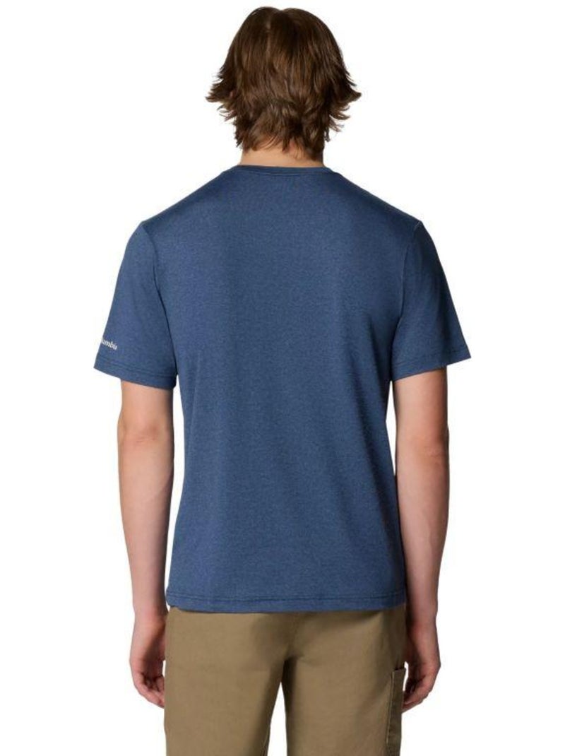 Columbia - T-shirt motif/style graphique KWICK HIKE Bleu - Kiabi
