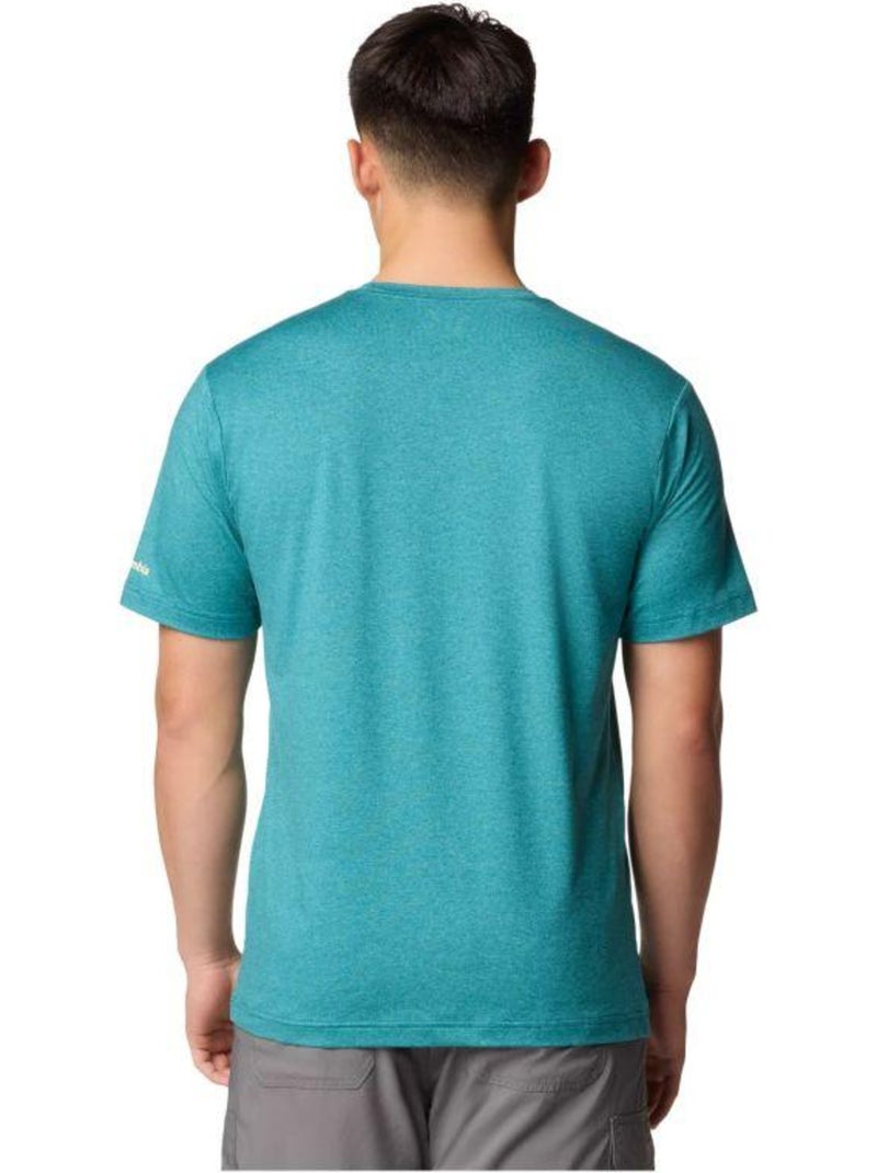 Columbia - T-shirt motif/style graphique KWICK HIKE Vert - Kiabi