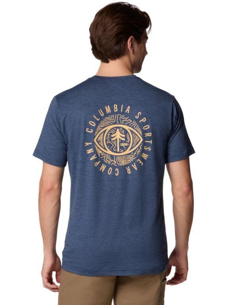 Columbia - T-shirt motif/style imprimé au dos KWICK HIKE Bleu - Kiabi