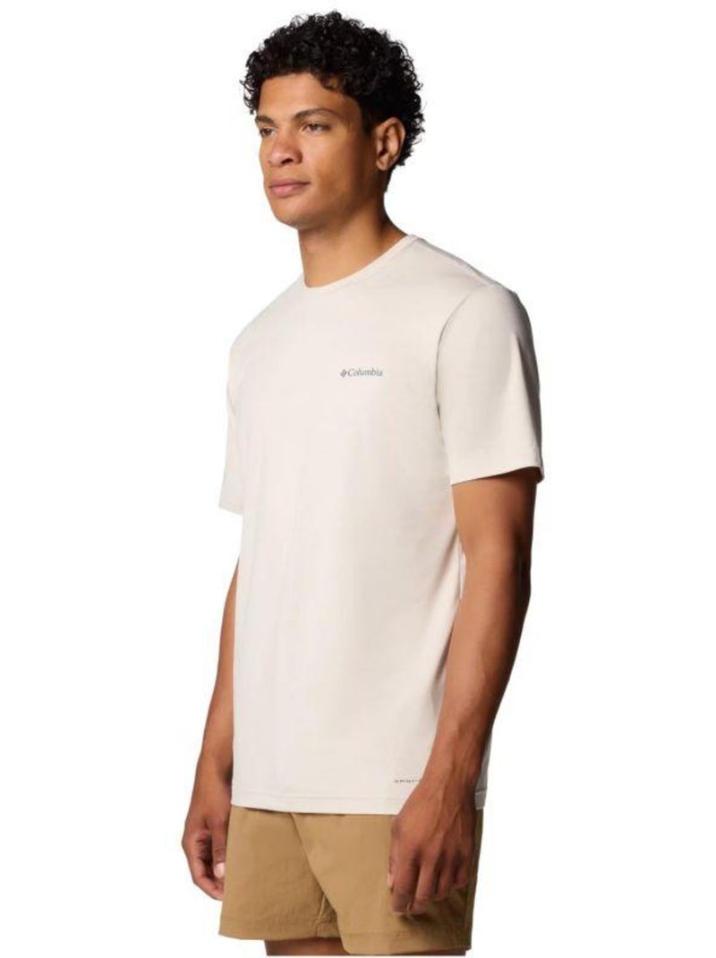 Columbia - T-shirt motif/style imprimé au dos KWICK HIKE Gris Blanc - Kiabi
