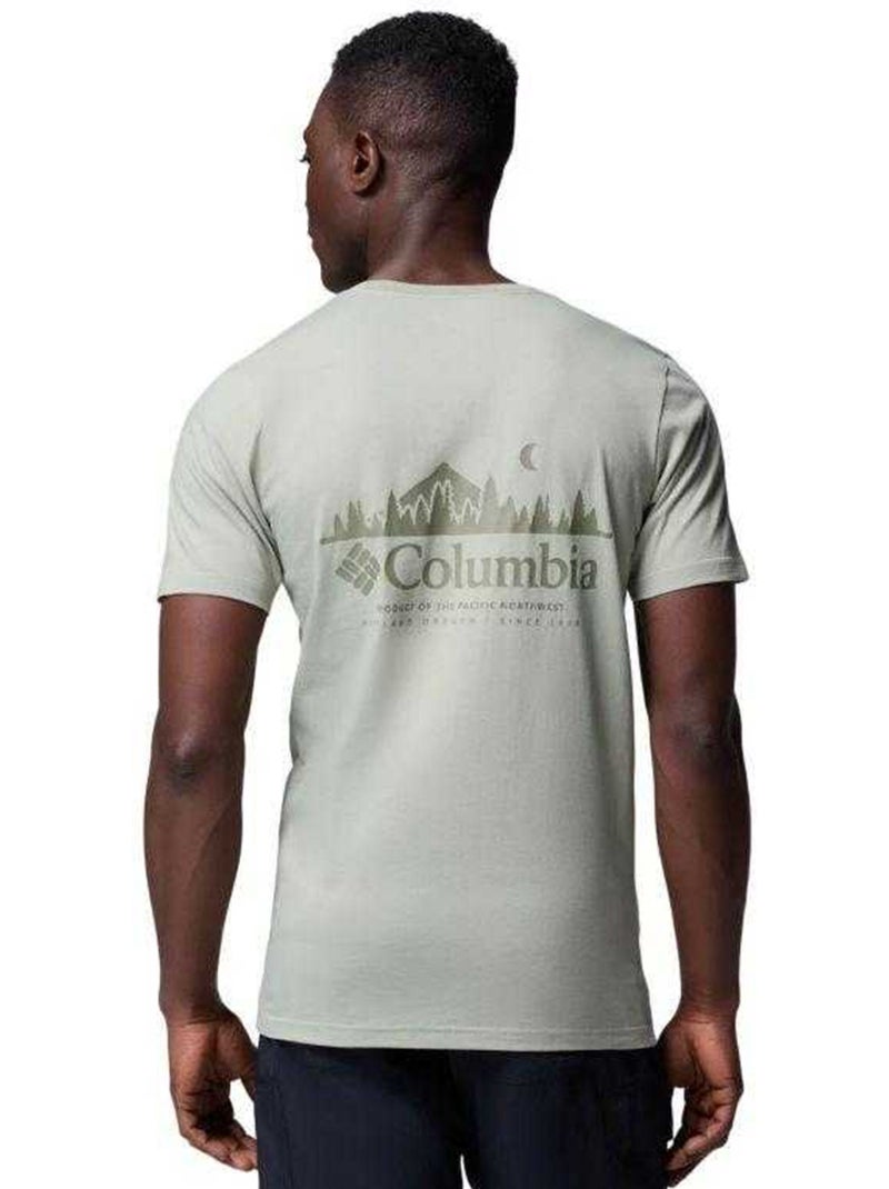 Columbia - T-shirt motif/style imprimé au dos RAPID RIDGE Gris clair - Kiabi