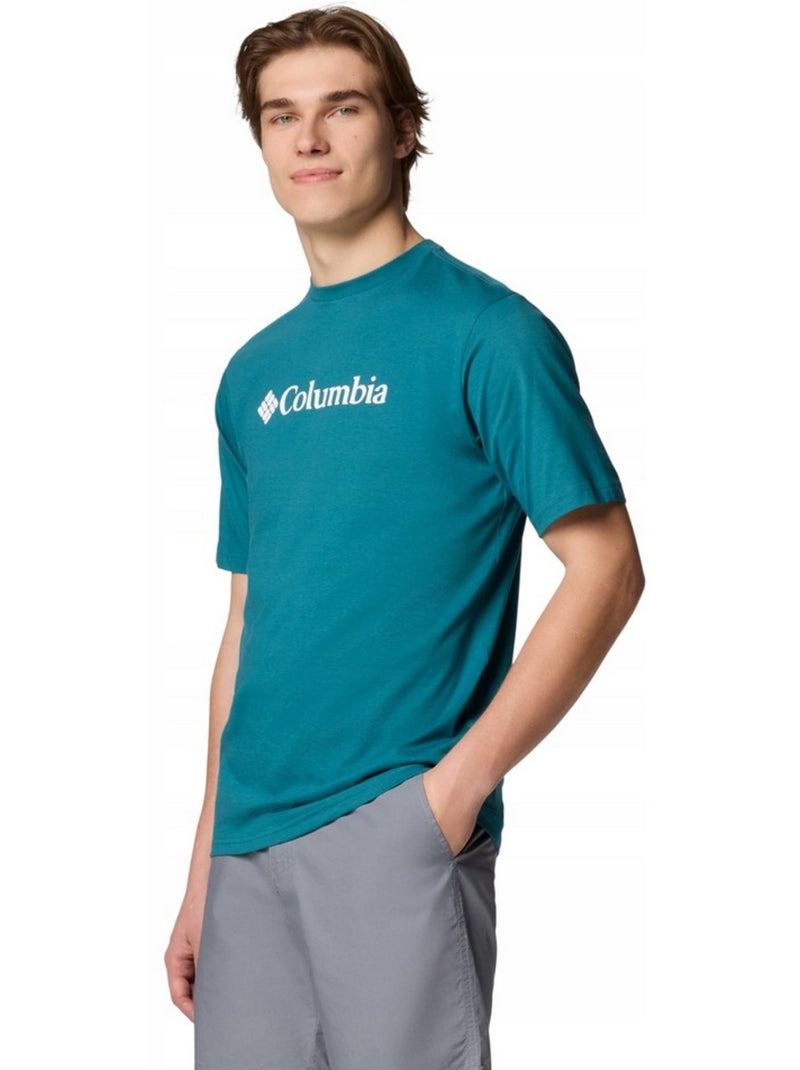 Columbia - T-shirt motif/style logo BASIC Bleu - Kiabi