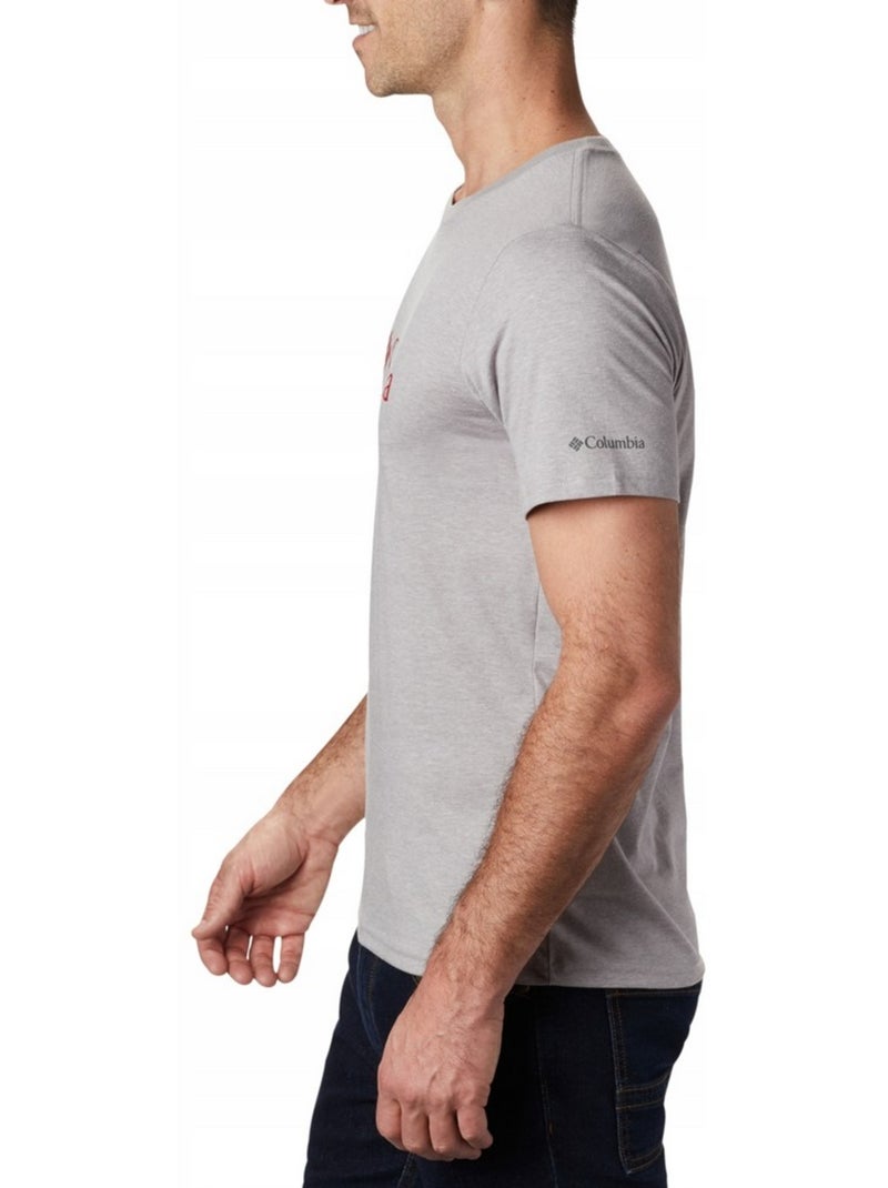 Columbia - T-shirt motif/style logo BASIC Gris - Kiabi