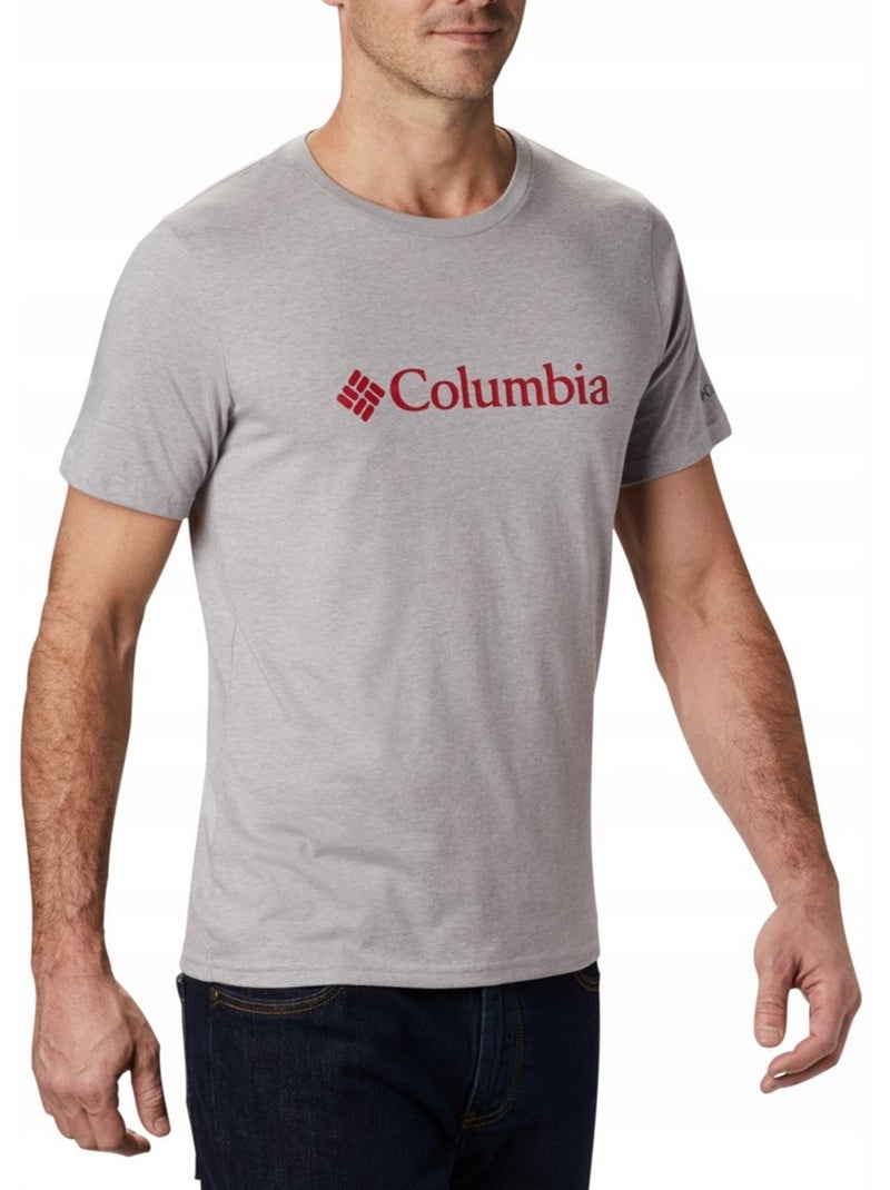 Columbia - T-shirt motif/style logo BASIC Gris - Kiabi
