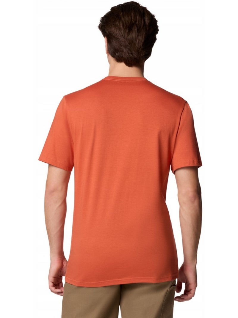Columbia - T-shirt motif/style logo BASIC Orange - Kiabi