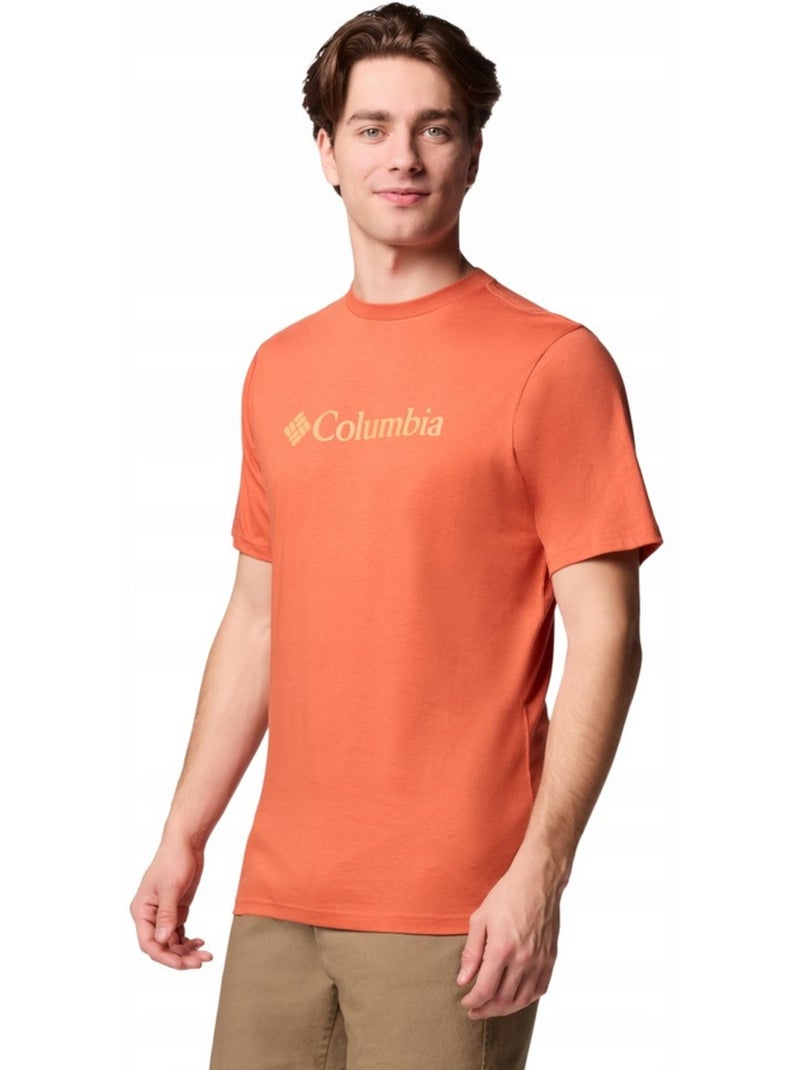 Columbia - T-shirt motif/style logo BASIC Orange - Kiabi