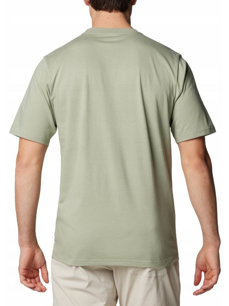 Columbia - T-shirt motif/style logo BASIC Vert vintage - Kiabi