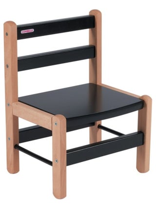 Combelle - Chaise Enfant Louise - Bicolore Noir - 33x46x27cm
