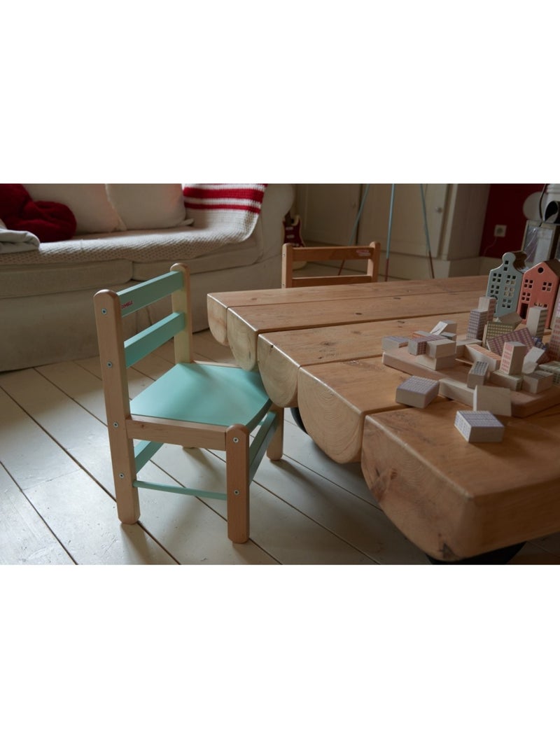 Combelle - Chaise Enfant Louise - Bicolore Noir - 33x46x27cm Noir Marron - Kiabi