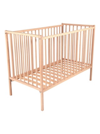Combelle - Lit Bébé  Rémi - Bois Brut - 60x120cm
