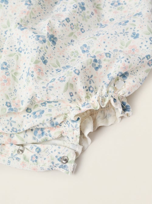 Combi en Coton Floral - Kiabi