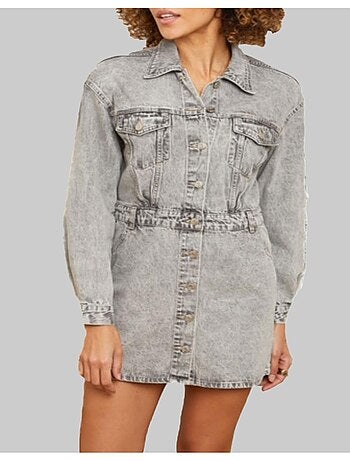 Combi jupe courte en jean Kebello