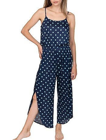 Combi-pantacourt Linosa bleu