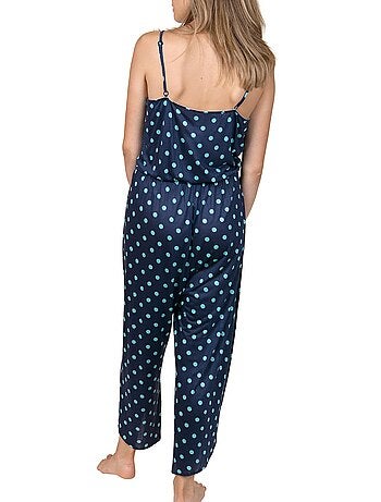 Combi-pantacourt Linosa bleu