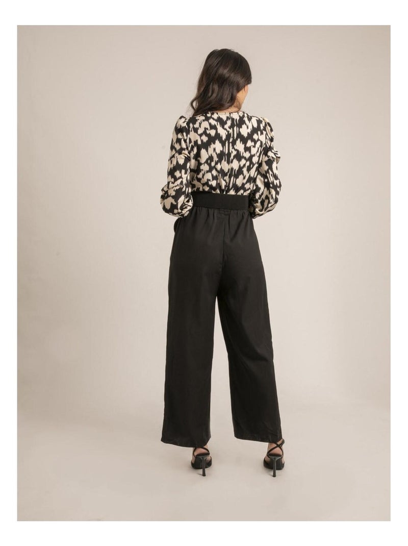 Combi pantalon avec ceinture EMILOR Noir - Kiabi