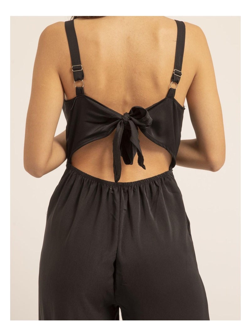 Combi pantalon dos nu ELINA Noir - Kiabi