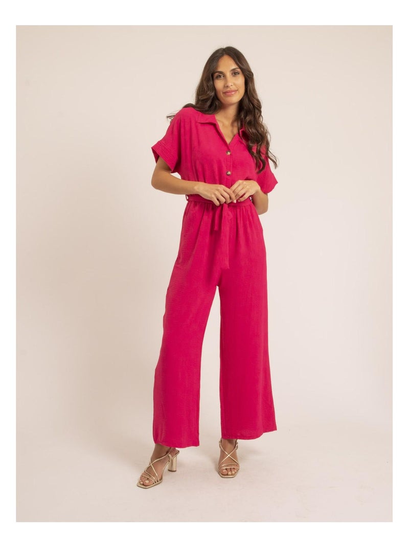 Combi pantalon EPINALIA Rose fushia - Kiabi
