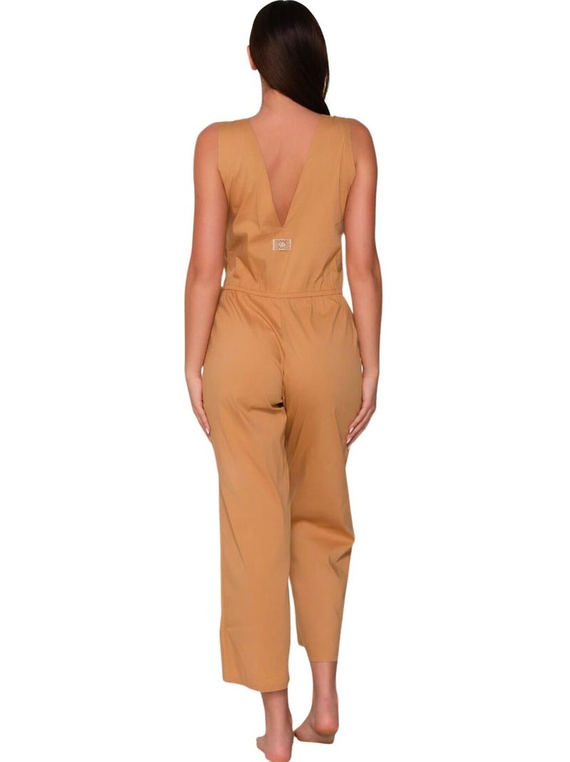 Combi-pantalon estival sans manches GRACE Beige - Kiabi