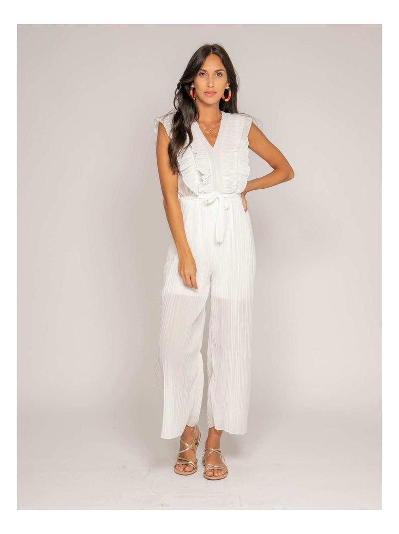 Combi pantalon fluide ERINE Blanc - Kiabi