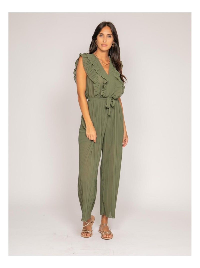 Combi pantalon fluide ERINE Kaki - Kiabi