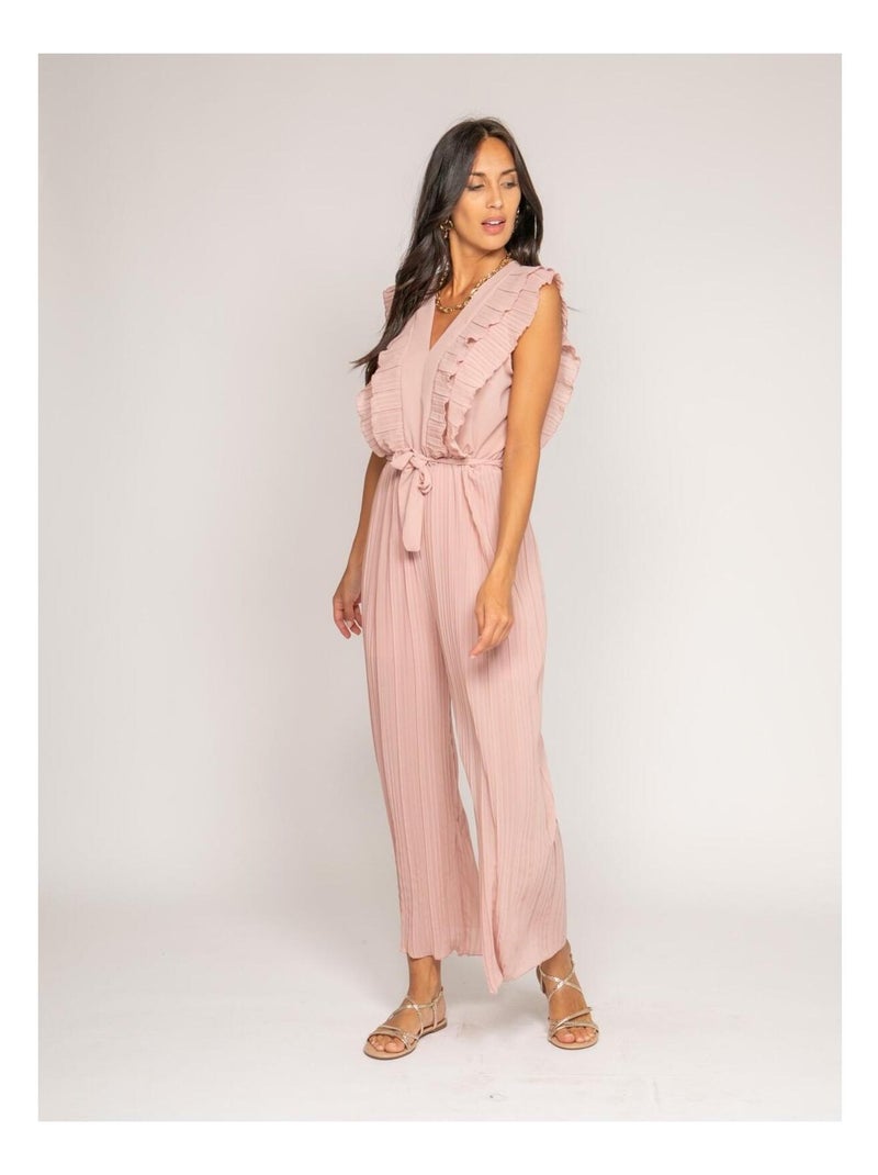 Combi pantalon fluide ERINE Rose clair - Kiabi