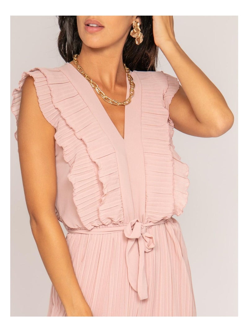 Combi pantalon fluide ERINE Rose clair - Kiabi