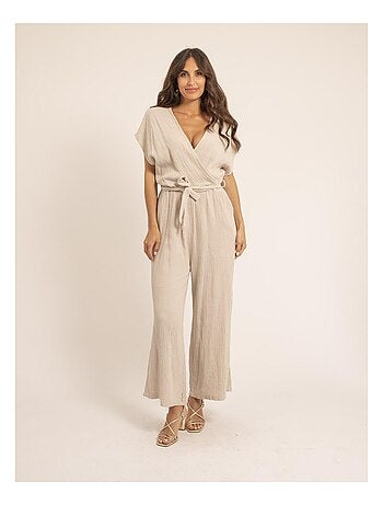 Combi pantalon gaze de coton EROLIE