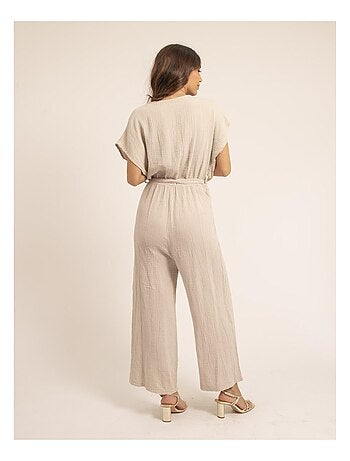 Combi pantalon gaze de coton EROLIE