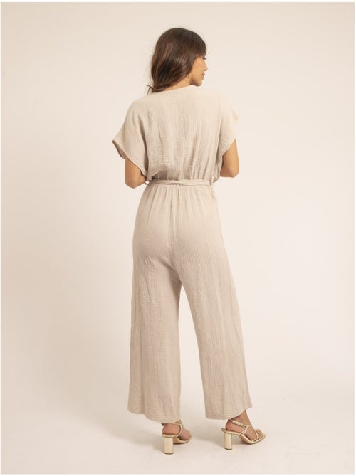 Combi pantalon gaze de coton EROLIE - Kiabi Combi pantalon gaze de coton EROLIE - Kiabi