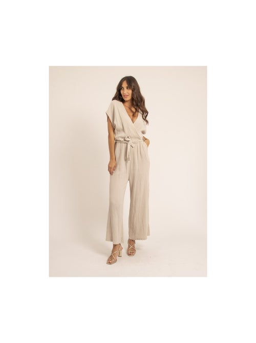 Combi pantalon gaze de coton EROLIE - Kiabi Combi pantalon gaze de coton EROLIE - Kiabi