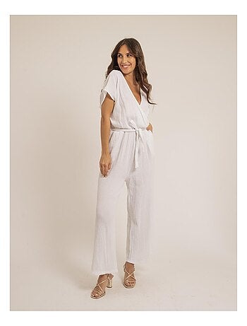 Combi pantalon gaze de coton EROLIE