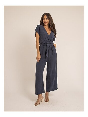 Combi pantalon gaze de coton EROLIE