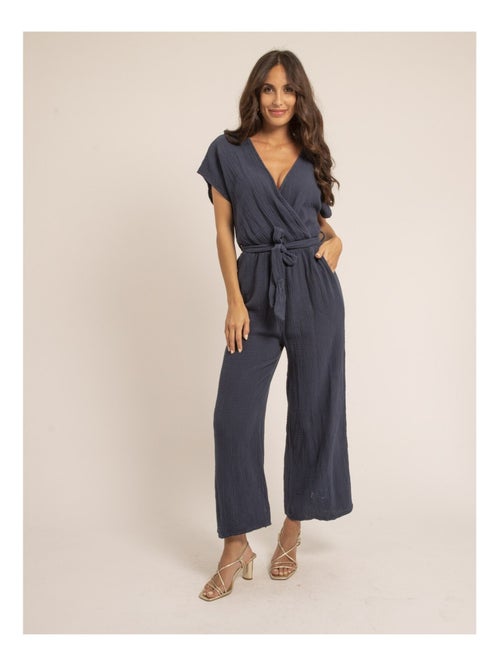 Combi pantalon gaze de coton EROLIE - Kiabi