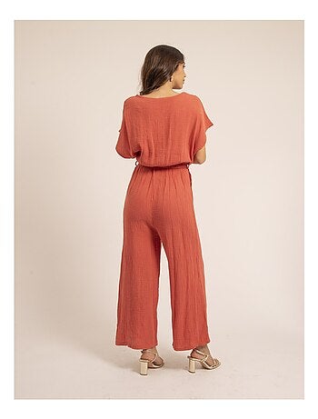 Combi pantalon gaze de coton EROLIE