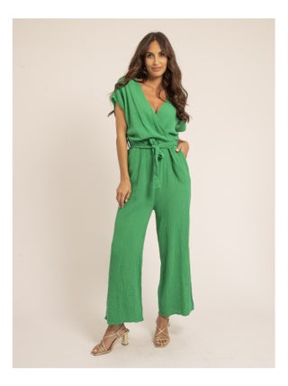 Combi pantalon gaze de coton EROLIE