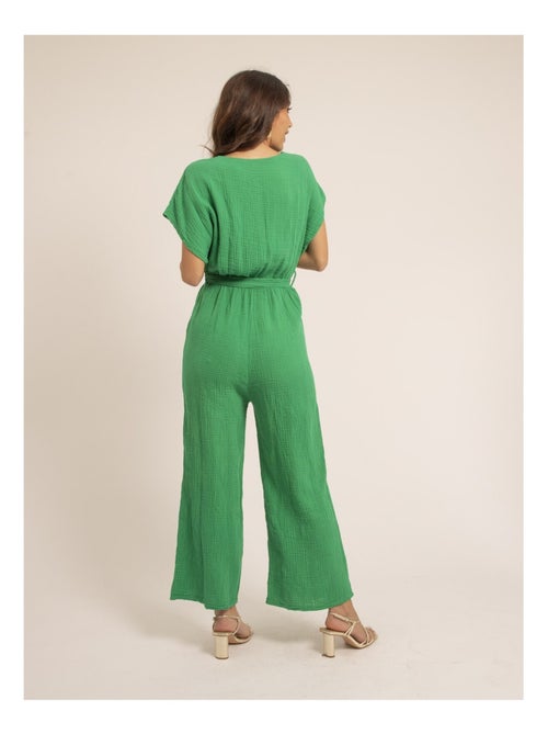 Combi pantalon gaze de coton EROLIE - Kiabi