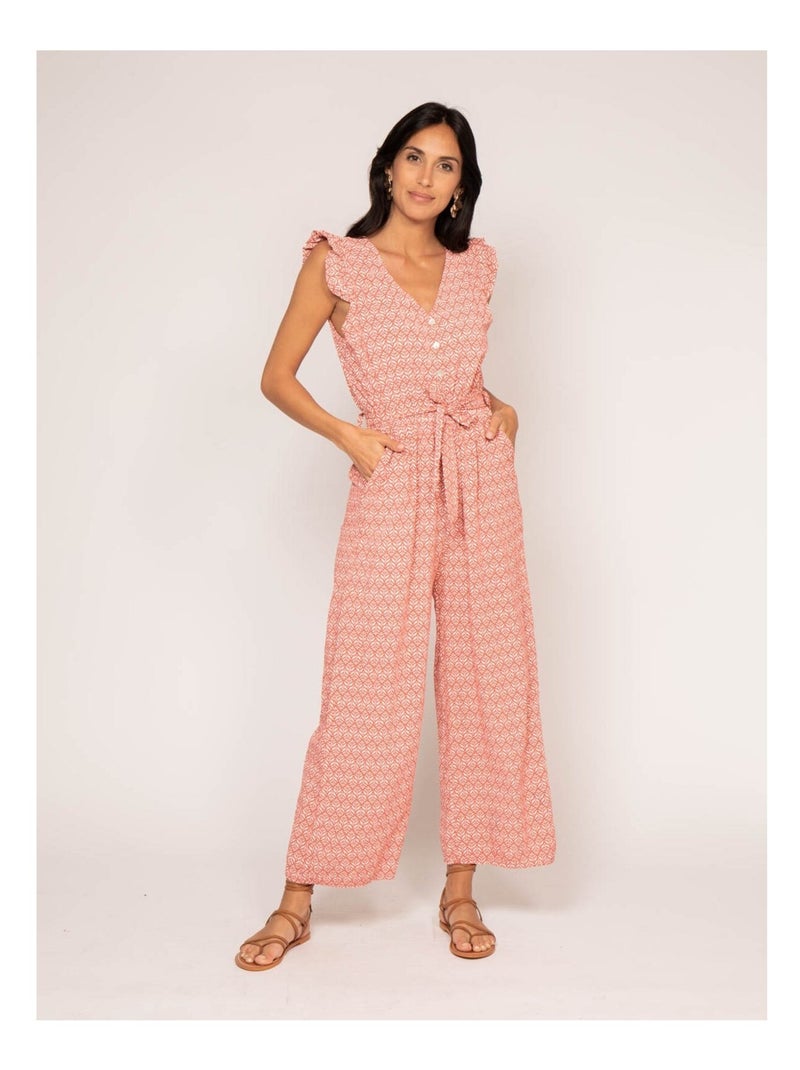 Combi pantalon motifs EDWINE - Rouge - Kiabi - nu€