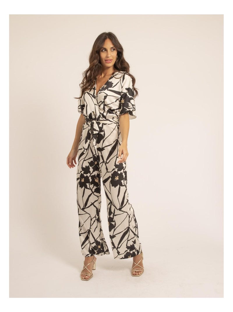 Combi pantalon motifs ELGA Ecru - Kiabi