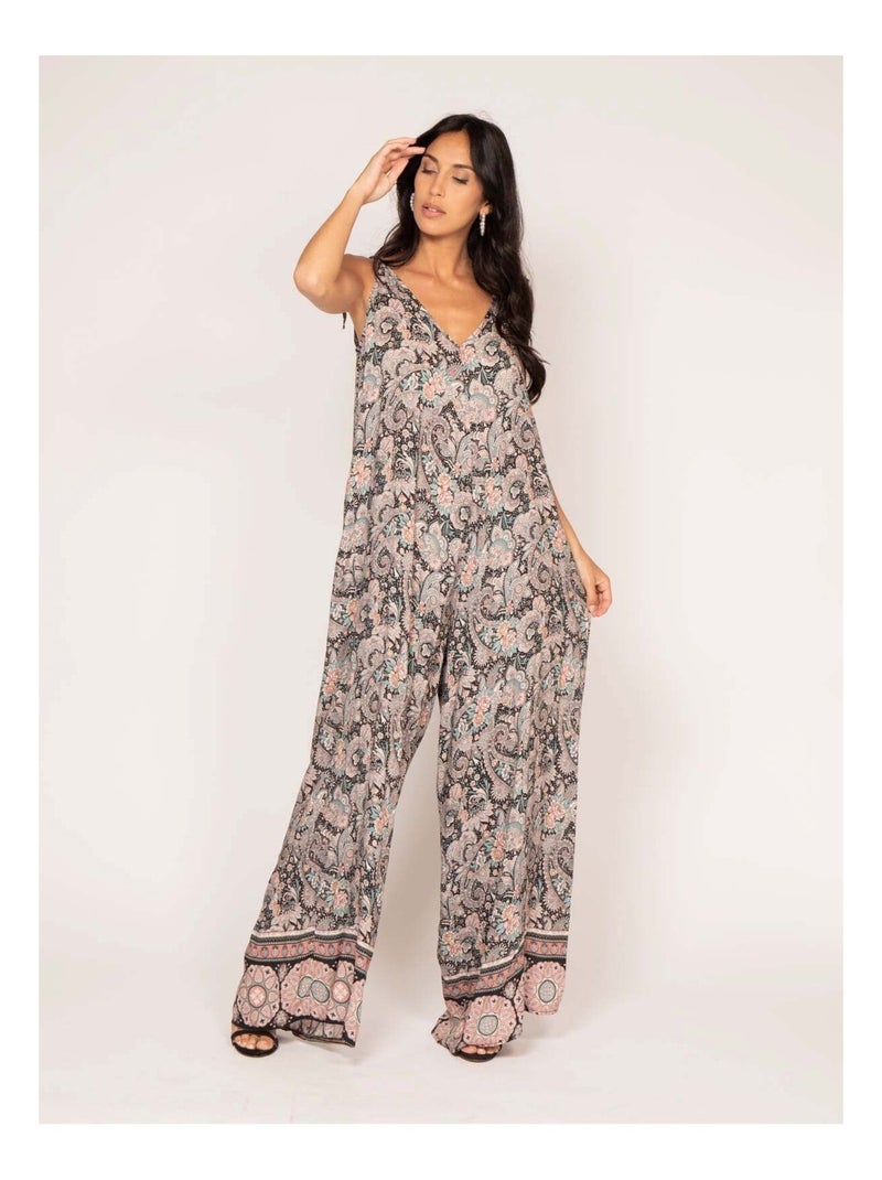 Combi pantalon motifs ELIE Bleu - Kiabi