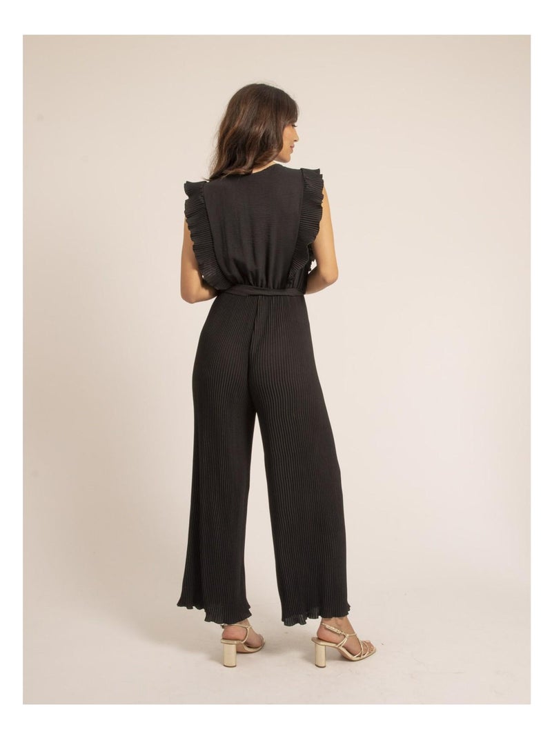 Combi pantalon plissée EDENA Noir - Kiabi
