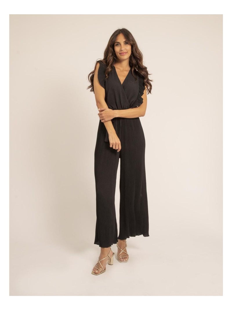 Combi pantalon plissée EDENA Noir - Kiabi