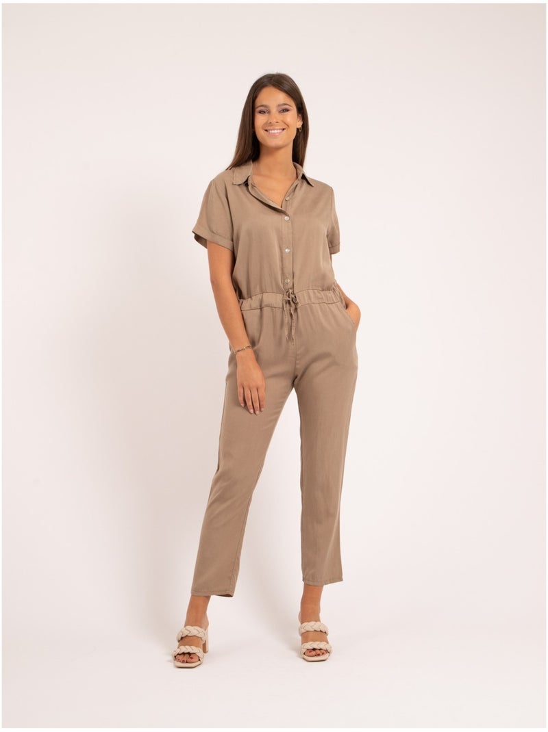 Combi pantalon tencel ENDY Beige - Kiabi