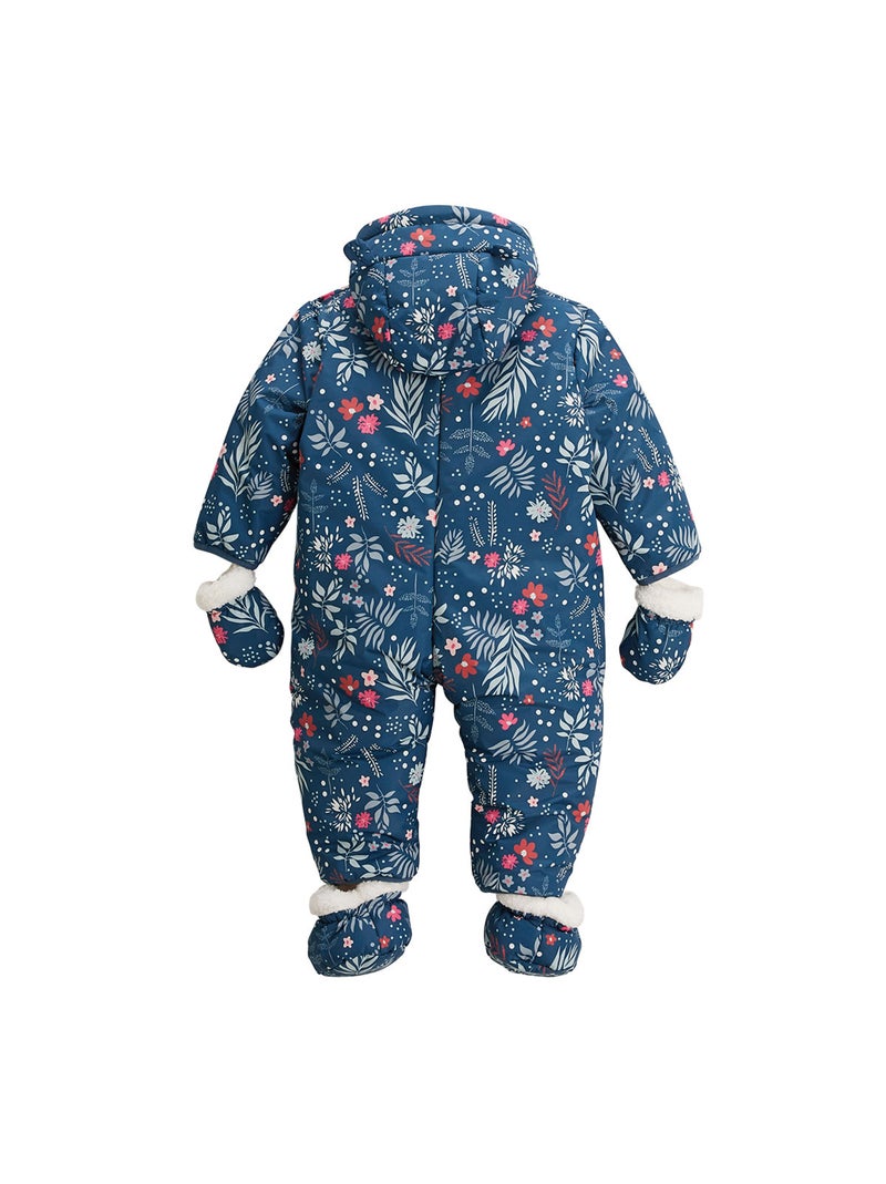 Combi pilote avec moufles et pieds amovibles Lina Bleu - Kiabi