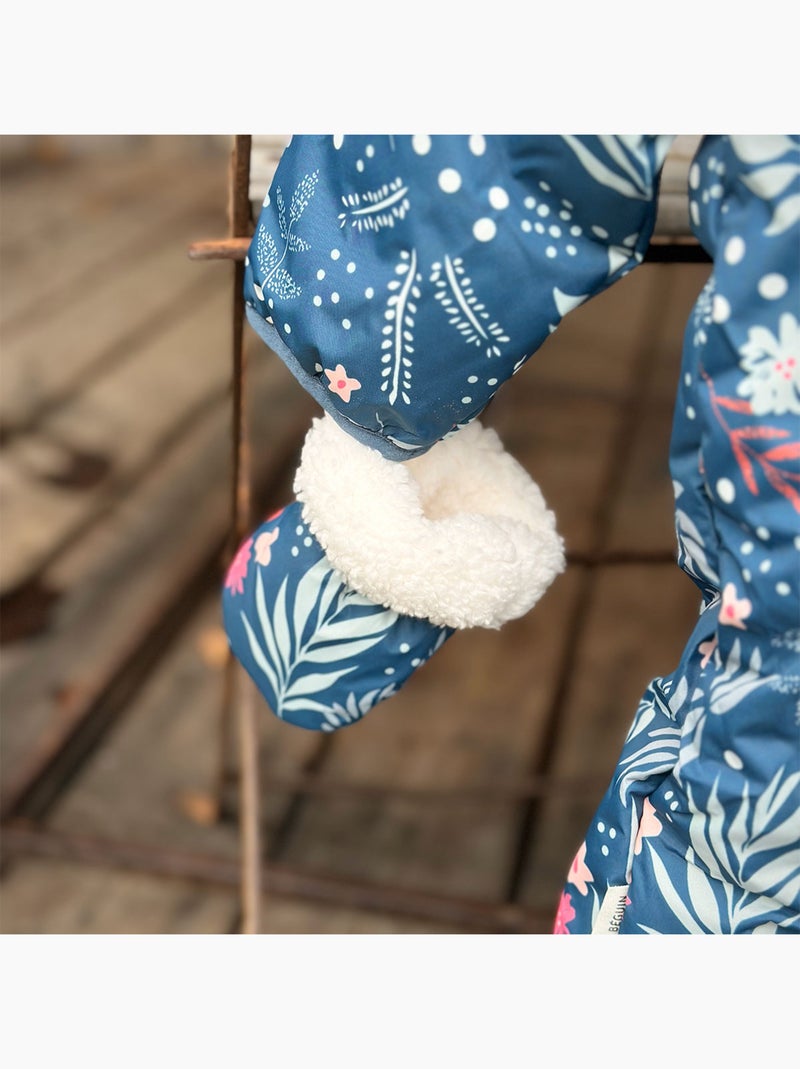 Combi pilote avec moufles et pieds amovibles Lina Bleu - Kiabi