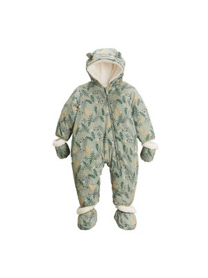 Combi-pilote En Velours Côtelé Bébé Avec Pieds Et Moufles Détachables