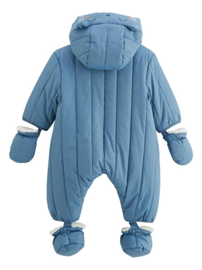 Combi pilote avec moufles et pieds amovibles Polarmoon Bleu - Kiabi