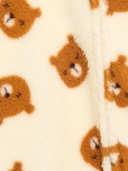 Combi pyjama chaud effet moutonné - Kiabi