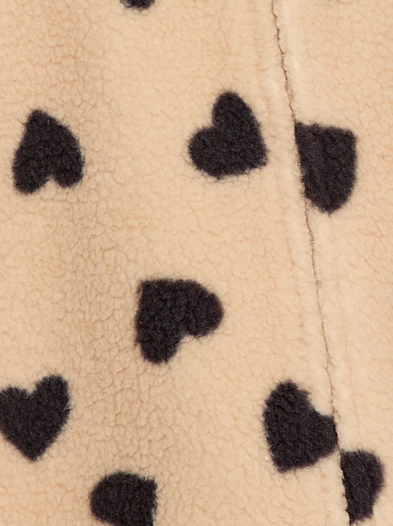 Combi pyjama chaud effet moutonné Beige - Kiabi