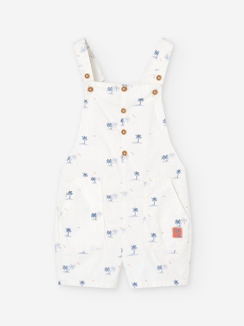 Combi-short à Motif Blanc Ecru - Kiabi