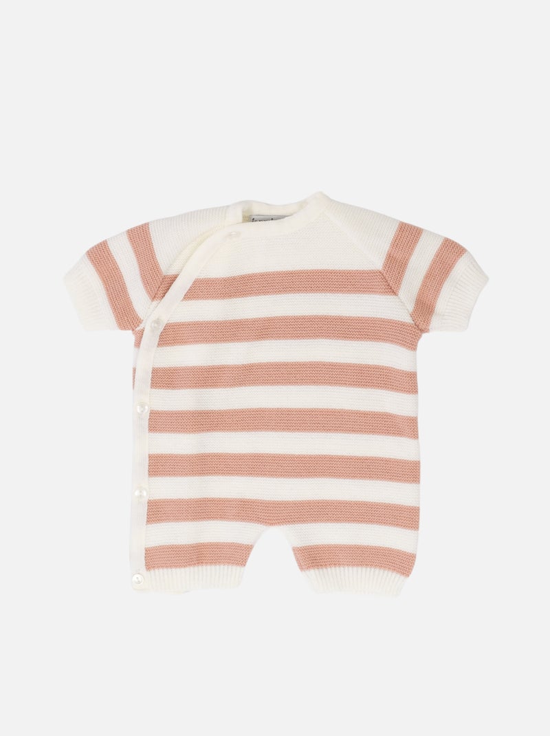 Combi Short Acrylique Blanc Rose - Kiabi